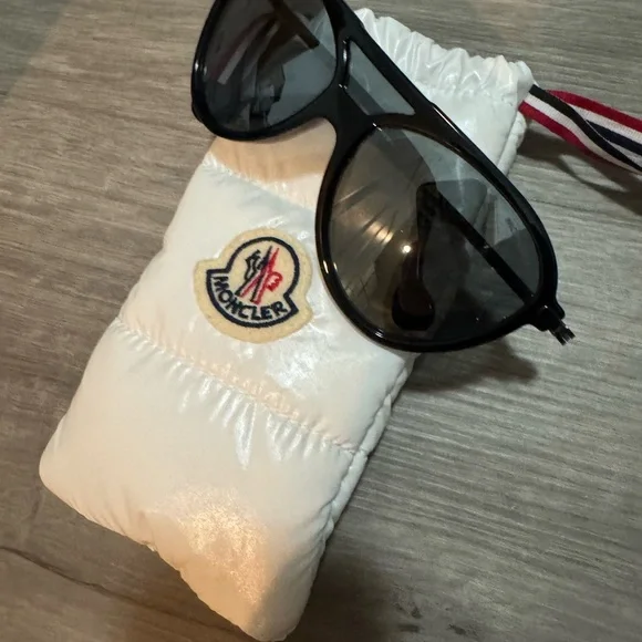 Moncler | Accessories | Moncler Black Sunglasses Euc W White 